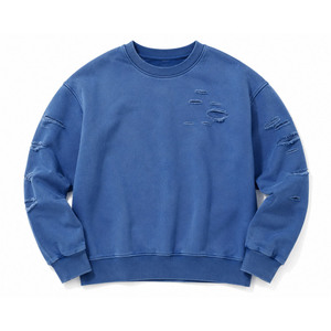 Sweat-shirt à col rond en molleton de coton épais pour homme, écologique, imprimé graphique, design personnalisé, fabricant en gros - Product Image 5