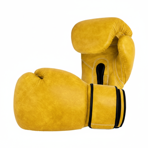 Guantes de Boxeo de Cuero Sintético con Correa de Muñeca Ajustable, Guantes de MMA para Hombre y Mujer, Guantes de Combate con Logotipo Personalizado - Product Image 3
