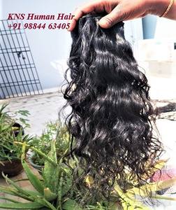 100% Extensions de cheveux humains non transformés vague d'eau vierge indienne brute donneur unique Double trame cuticule aligné cheveux du temple - Product Image 1