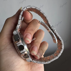 นาฬิกาข้อมือผู้ชายทรงสี่เหลี่ยมคลาสสิกแบบเร็วทันใจ ประดับเพชรโมอิสซาไนต์ VVS หน้าปัด 41 มม. ระบบจักรกล หรูหรา ราคาโรงงาน พร้อมส่ง - Product Image 3