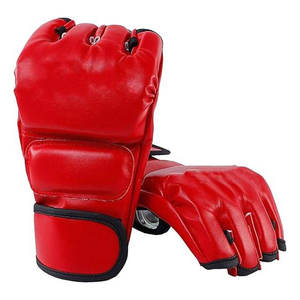 ถุงมือ MMA สำหรับฝึกซ้อมพร้อมโลโก้สั่งทำพิเศษ – ถุงมือกีฬาหนังสังเคราะห์สีดำและสีขาวสำหรับการฝึกซ้อมในยิม, UFC และศิลปะการต่อสู้ - Product Image 5