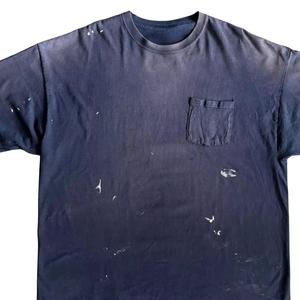 เสื้อยืดวินเทจฟอกสีซีดสไตล์สตรีทแวร์ทรงโอเวอร์ไซส์ ผ้าคอตตอนหนา รับทำโลโก้ตามสั่ง ยูนิเซ็กส์ รับผลิตแบบ OEM ODM แบรนด์ส่วนตัว ขายส่ง - Product Image 3