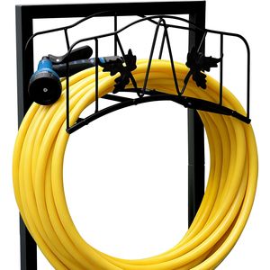 Porta Tubo da Giardino Smontabile 40x20x100 cm, Robusto Organizzatore per Tubi dell'Acqua da Esterno, Supporto per Tubi e Avvolgitubo da Giardino - Product Image 5