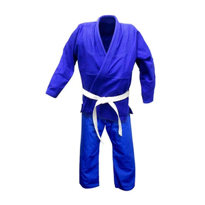 Green Judo Uniform 100% Cotton Regular Fit Breathable Adult Unisex Martial Arts Wear with <b>Black</b> <b>Belt</b> - Product Image 6