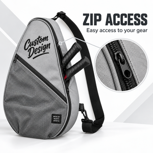 Bolsa para Raqueta de Squash con Bolsillo Frontal de Malla, Diseño de Lágrima Personalizado, con Correa Ajustable para Práctica Diaria - Product Image 5