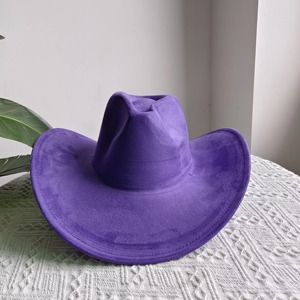 Sombrero de Vaquero de Gamuza Personalizado, Nuevo Sombrero para Hombre y Mujer, Estilo Casual para Fiesta, Sombrero de Vaquero de Ala Ancha - Product Image 5