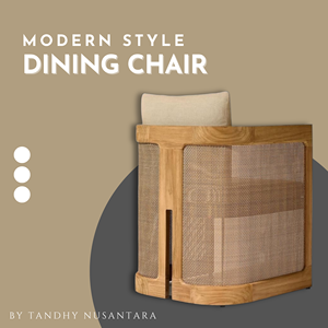 Chaise de salle à manger en teck massif et rotin, style scandinave, design de haute qualité, nouveau produit, pour la maison, les restaurants et les hôtels. - Product Image 6