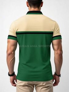 Polo de golf à manches courtes pour homme, sublimation, boutons, avec logo brodé personnalisé - Product Image 2