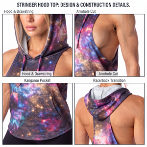 Top Deportivo con Capucha y Estampado Tie-Dye para Mujer, Transpirable, para Gimnasio y Entrenamiento, Chaleco Deportivo sin Mangas para Dama - Product Image 6