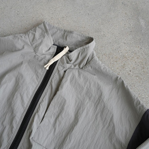 Men's Grey Color Blocking Windproof <b>Racer</b> <b>Jacket</b> Zipper Front Sporty Stand Collar Polyester Outerwear Spring Regular Sleeve - Product Image 3