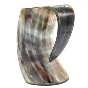 Taza de Cuerno de Búfalo Hecha a Mano, Forma Natural, Pulida, Duradera, Segura para Alimentos, Artículo Coleccionable, Decoración Rústica para el Hogar, Regalo de Boda, Moderna - Product Image 6