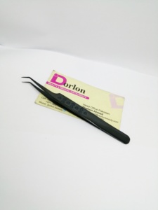 Pinces à cils de haute qualité pour extensions de cils, ensemble de pinces courbées noires pour volume, pinces à cils à pointe en étoile et en cœur, pinces à cils Hello Kitty à pointe crochet. - Product Image 6