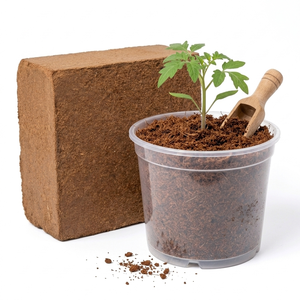 Coco <b>Coir</b> Compressed <b>Block</b> - 5kg Export Grade Coco Peat hydroponics Growers India - Product Image 3
