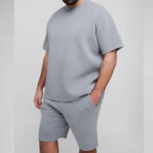 Nouvelle Collection 2026 – Ensemble Short et T-shirt Décontracté pour Homme en Coton Tricoté Respirant à Séchage Rapide avec Cordon de Serrage – Couleur Unie - Product Image 3