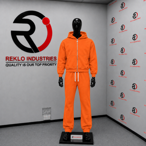 Conjunto Deportivo de Forro Polar Naranja para Hombre, Sudadera con Cremallera Completa y Pantalones Jogger, Ropa Deportiva Casual de Invierno, Venta al Por Mayor, Fabricante OEM, Proveedor - Product Image 3