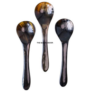 Cuillère en corne de buffle haut de gamme, naturelle et écologique, avec surface polie miroir, pour cadeaux promotionnels, de la gamme Natural & Organic Kitchens - Product Image 4
