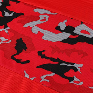Conjunto de Uniforme de Baloncesto Profesional Unisex, Camuflaje Rojo, Sin Mangas, Secado Rápido, Cintura Elástica, Poliéster - Product Image 6