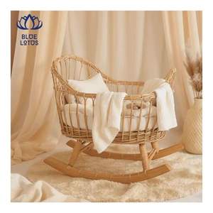 Cuna de Ratán de Primera Calidad 2026, Acabado Suave, Uso Seguro para el Sueño del Bebé, Balanceo Suave para la Relajación - Product Image 4