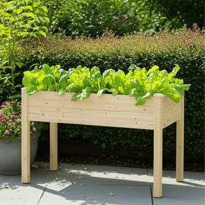 Bac à plantes surélevé en bois écologique pour jardin extérieur, design surélevé pour les jardins potagers, GB102 - Product Image 1