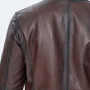 2026 New Arrival Men's High Street Style Full Sleeve Leather Jacket High Quality OEM ODM Service Winter Men's Jackets - Product Image 6