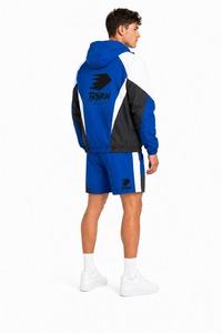Conjunto corto cortavientos para hombre, chaqueta ligera y transpirable y pantalones cortos, ropa deportiva informal, conjunto cortavientos con logotipo personalizado - Product Image 5