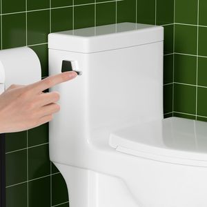 WC Monoblocco Tornado Flush da 1.28 GPF, Sedile Comfort ADA da 17 Pollici, Scarico Sifonico a Pressione Laterale, Chiusura Ammortizzata - Product Image 6