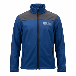 Uniforme de Trabajo para Personal Deportivo, Color Azul Rey y Gris, con Paneles en los Hombros, Resistente a la Intemperie, con Capa Exterior Suave, Protección Contra el Frío - Product Image 1