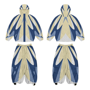 Private Label Custom Warmup Windbreaker <b>Sets</b> Relaxed Fit Woven Tracksuit Factory Price Bulk Production - Product Image 3