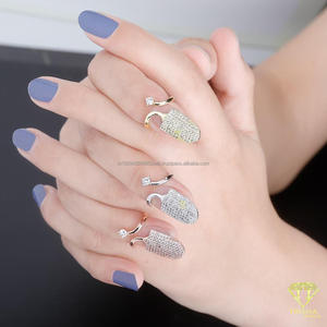 Bague de déclaration en moissanite de qualité supérieure, forme unique, en argent sterling 925, pour les acheteurs en gros - Product Image 2