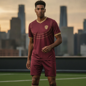 Ensemble de maillots de football en gros personnalisables avec logo de marque, tenue de football vierge, vêtements d'entraînement respirants, kit de sport pour match - Product Image 5