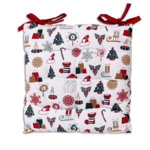 Coussin lombaire matelassé en coton 100% nouvelle collection, motif imprimé de Noël, coussin de siège doux de qualité supérieure, coussin de chaise de Noël - Product Image 4