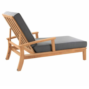 Tumbona minimalista para piscina, mueble de exterior para jardín o patio trasero con reposabrazos, de Indonesia. - Product Image 4