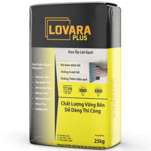 LOVARA C2TES1 Mortier cimentaire à prise rapide, adhésif pour carrelage haute résistance, colle fine pour carrelage - Product Image 1