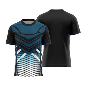 Custom Sublimated Unisex <b>Soccer</b> Jersey Crew Neck Short Sleeve Color Blocked Geometric Print Moisture Wicking Lightweight 100% - Product Image 1
