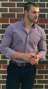 Men Striped Formal Shirt Long Sleeve Slim Fit Button <b>Down</b> Office Wear Casual Business Style Comfortable Cotton Shirt Top - Product Image 3