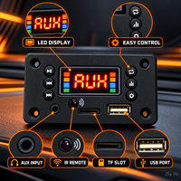Module décodeur MP3 FYX pour autoradio, lecteur USB TF, radio FM, AUX, enregistrement, kit mains libres 12V BT5.0 pour haut-parleur
