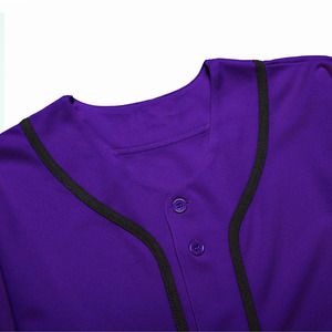 Maillot de baseball de performance optimisée, prix de gros, tenue professionnelle, couleur unie - Product Image 6