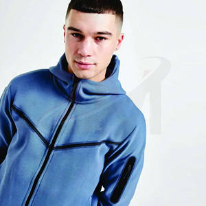 Conjuntos de dos piezas para otoño e invierno, conjunto de sudadera con capucha para hombre, conjunto informal de joggers apilados, trajes deportivos unisex de manga larga personalizados - Product Image 5