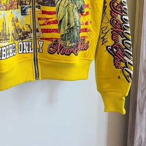 Sudaderas con capucha personalizadas de alta calidad 2026 con hombros caídos, estampado abullonado y cremallera completa, sudaderas con capucha negras personalizadas para hombre, sudaderas con capucha de forro polar - Product Image 5