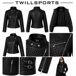 High quality best price best selling <b>leather</b> <b>jacket</b> Ladies PU <b>Leather</b> <b>Jacket</b> For Women With Zipper Front <b>Long</b> Sleeve Stylish - Product Image 5