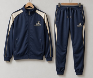 Wholesale ZIAKOT Industry <b>Men</b> Green Tracksuit Set Stand Collar Zip <b>Jacket</b> and Jogger Pants Color Blocking Sporty Outfit - Product Image 5