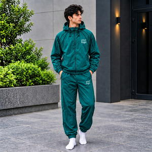 Men Travel Windbreaker Jacket Lightweight Packable Regular Fit Outdoor Shell Custom Made for Lifestyle Apparel Collections - Product Image 6