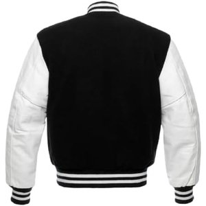 Latest Popular Wholesale Price Unisex Wool Hooded Jacket Sports Casual <b>Men's</b> Bigtall Baseball Varsity Cartoon Patchwork for <b>Men</b> - Product Image 5