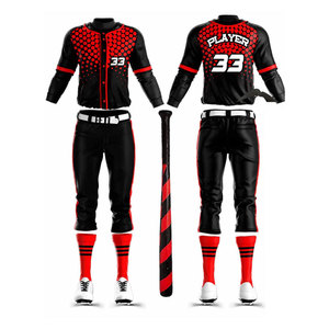Custom Design Sublimated Team Kit Customized <b>Log</b> Printed Baseball Kit High Quality Practice And Match Wear Baseball Kit - Product Image 2