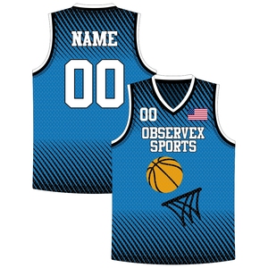 Camiseta de Baloncesto Reversible de Malla de Alta Calidad para Hombres, Niños y Jóvenes, Transpirable, Estampada, Estilo Retro - Product Image 1
