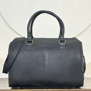 Wholesale Genuine Leather Hair On Cowhide Speedy Duffel <b>Bags</b> Western Turquoise Concho Stylish <b>Shoulder</b> Travel <b>Bags</b> For Women - Product Image 5