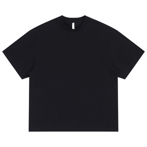 Manufacturer Custom Graphic Print Blank Box Cut Tee T Shirt Heavyweight <b>White</b> <b>TShirt</b> Oversized Boxy Fit Crop Men's T-shirts - Product Image 3