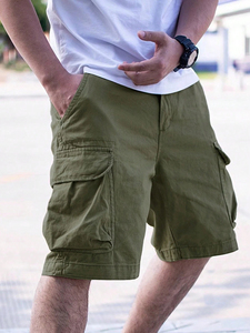 Shorts décontractés pour hommes, coupe ample, fitness, été, respirants, dernier design, coton de haute qualité - Product Image 1