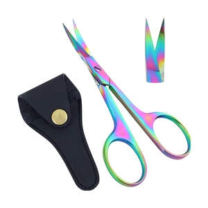 Ciseaux à sourcils à lame affûtée, design simple, tendance, haute qualité, prix bas, logo personnalisé - Product Image 6