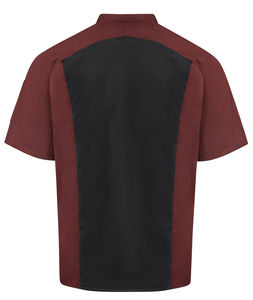 Veste de chef unisexe à manches longues, tissée, fermeture boutonnée, design classique, matière polyester/coton pour hommes et femmes, restaurant, bar - Product Image 3